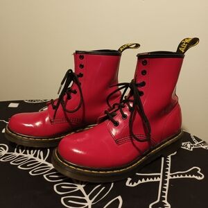 RARE Bright Cherry Red Dr. Martens